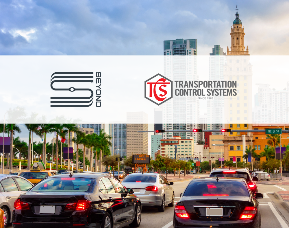 Florida street with Seyond and TCS logos